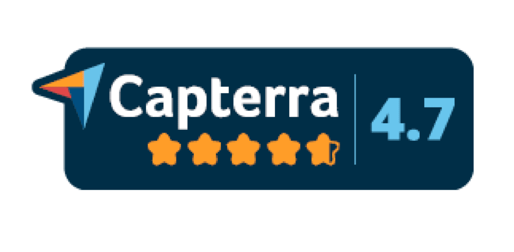 VirtualPBX Capterra rating 4.7 out of 5